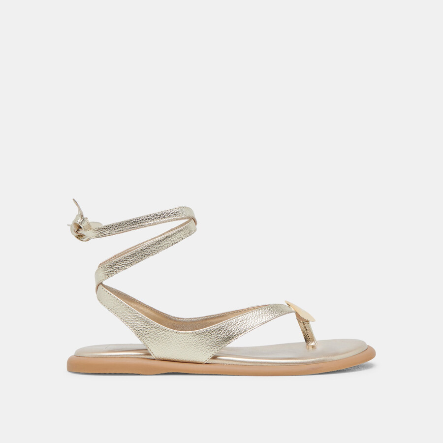 sandalias judy de piel color dorado claro